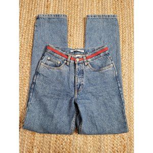 Vintage Tommy Hilfiger Blue Jeans with Red Accents size 2